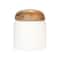 Hello Honey® 3.25" White Marble & Mango Wood Pinch Pot with Lid